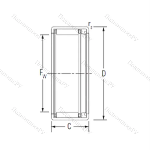Подшипник игольчатый радиальный HK 3518RS