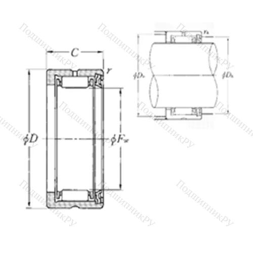 Подшипник игольчатый радиальный RNA 4902L