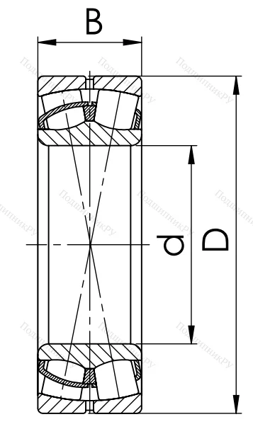 Сферический роликовый подшипник 53620 Н (22320 CCW 33) в Саранске