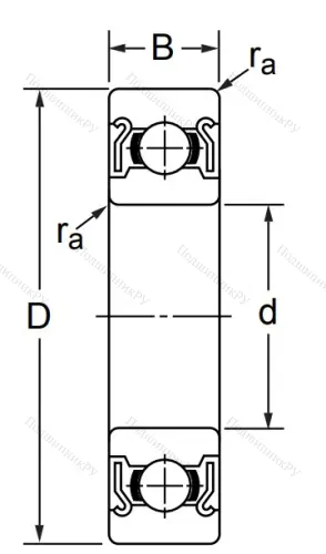 Шариковый однорядный подшипник 80205 (6205 ZZ) в Саранске