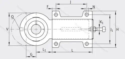 Подшипниковый узел с корпусом-натяжителем PHUSE 25-XL в Саранске