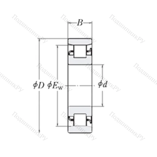 Подшипник роликовый радиальный XLRJ 4.1/2