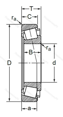Конический роликовый подшипник 7218 (30218) в Саранске