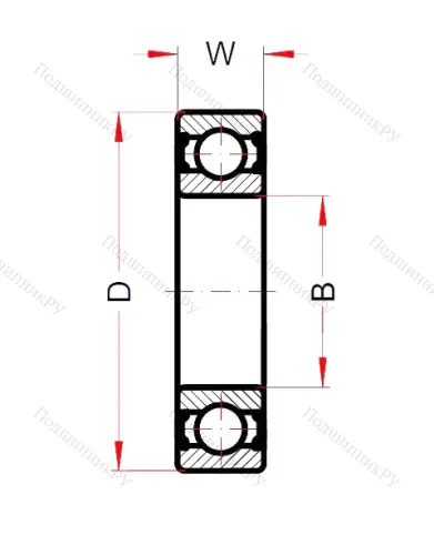 Высокотемпературный подшипник 6004 BHTS ZZ C 4 220°-250° (BECO) от производителя  BECO