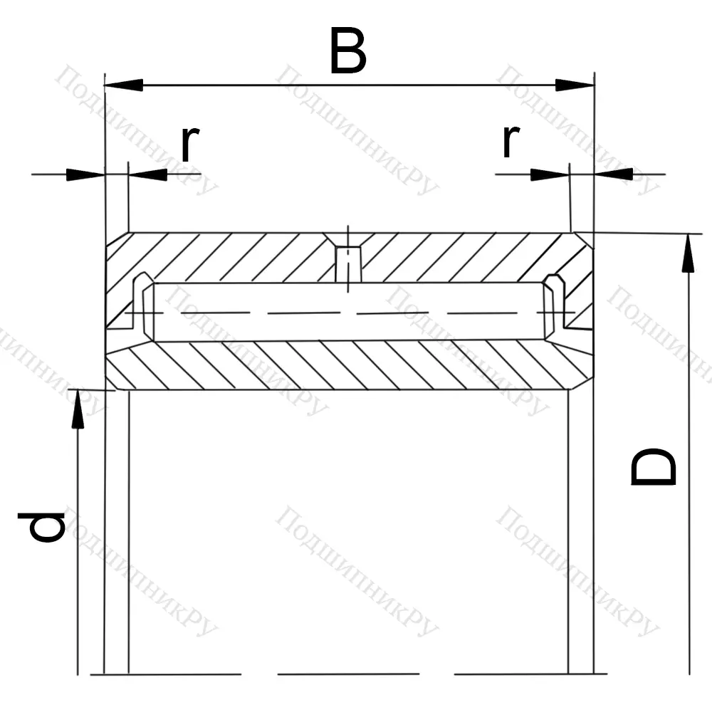 Подшипник NAV 4007 (4074107 ГОСТ) в Саранске