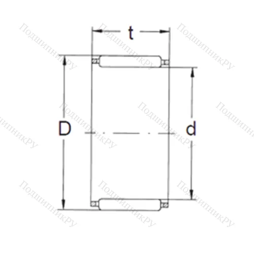 Подшипник игольчатый радиальный K 16X 20X 13