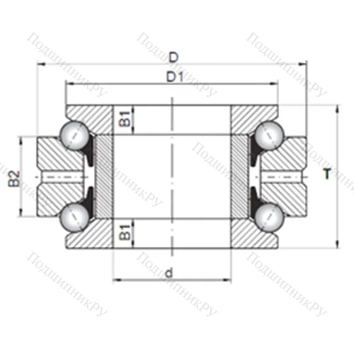 Подшипник шариковый упорно-радиальный 234421