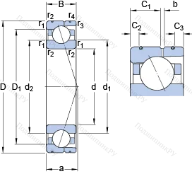 Подшипник 71944 ACD/HCP 4AL