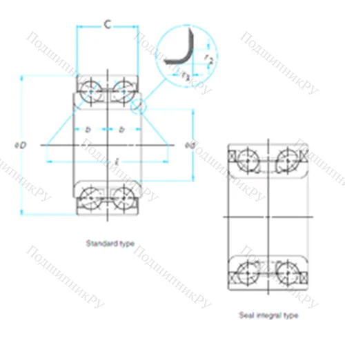 Подшипник шариковый радиально-упорный