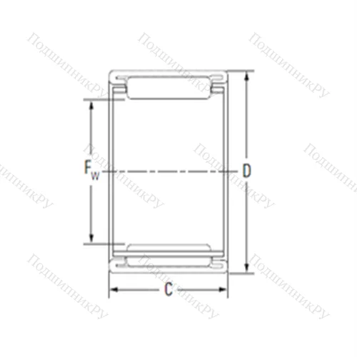 Подшипник игольчатый радиальный 44BTM 4914A