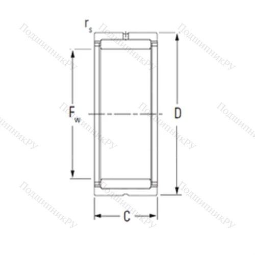 Подшипник игольчатый радиальный NK 29/30