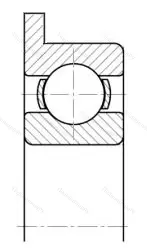 Модификация подшипника 2840083 размер 3x7/8,1x2,5/0,6 от производителя  ГПЗ-200