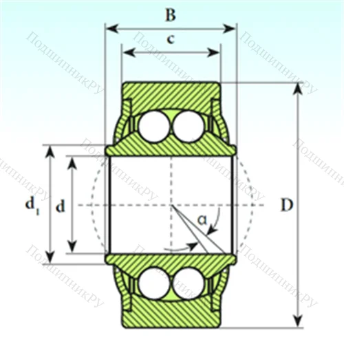 Подшипник шариковый радиальный самоцентрирующийся GE 10 BBH
