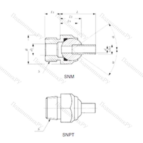 Подшипник скольжения сферический SNM 24-80