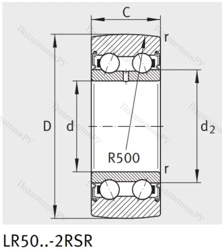 Подшипник LR 5003 2RS от производителя  INA