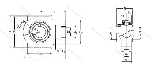 Подшипниковый узел UCT 305 в Саранске