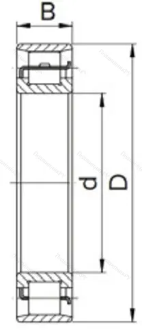 Цилиндрический роликовый подшипник 2317 (N 317) в Саранске