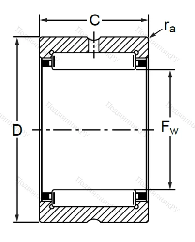 Подшипник RNA 4914 (4254914 K ГОСТ) в Саранске