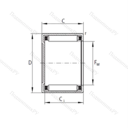 Подшипник игольчатый радиальный BCE 228