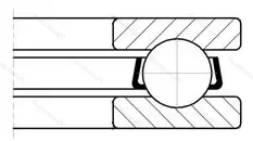 Подшипник  8209 (51209) размер 45x73x20