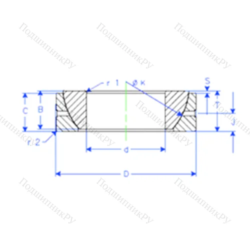 Подшипник скольжения сферический GE 105 SX