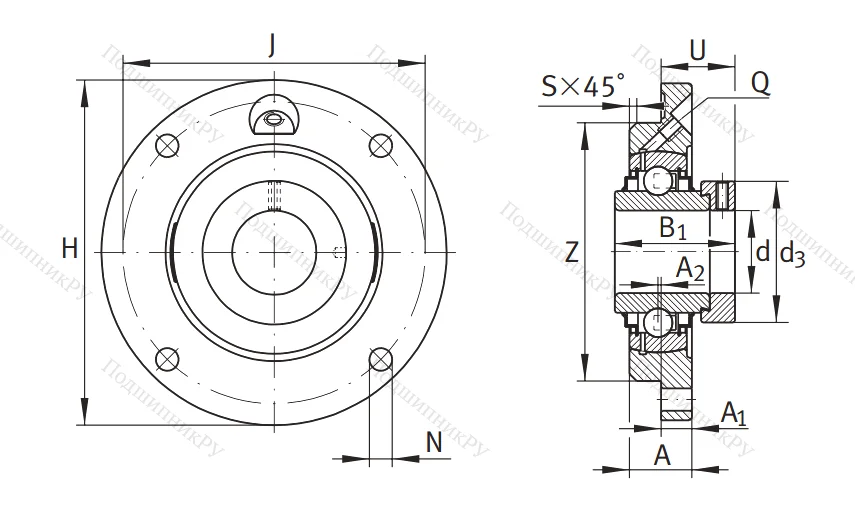 Подшипниковый узел RME 100