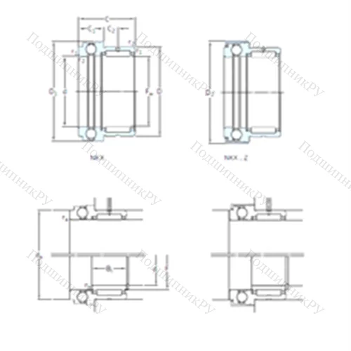 Подшипник комбинированный NKX 35