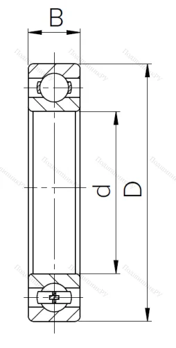 Шариковый однорядный подшипник 304 (6304) в Саранске