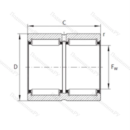 Подшипник игольчатый радиальный