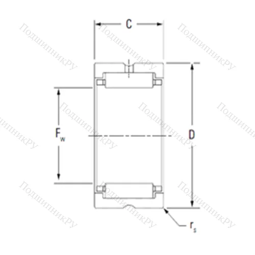Подшипник игольчатый радиальный HJ-263516
