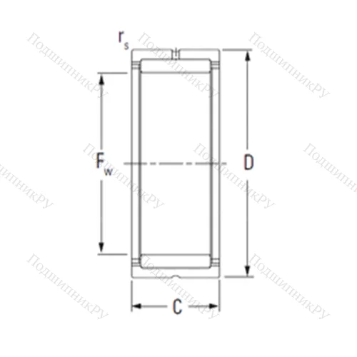 Подшипник игольчатый радиальный RNA 4908R-2