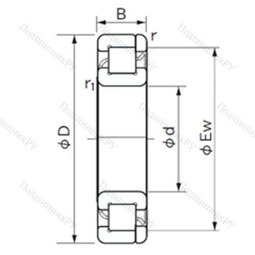 Подшипник роликовый радиальный NP 226