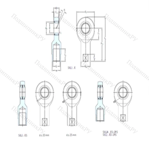 Подшипник скольжения сферический SILA 45ES-2RS