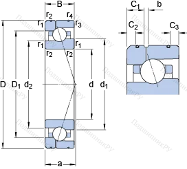 Подшипник 7015 CE/HCP 4AL 1
