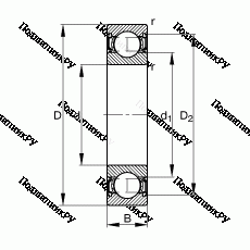 Подшипник S 6300-2RSR
