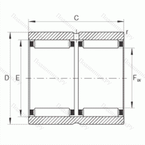 Подшипник роликовый игольчатый